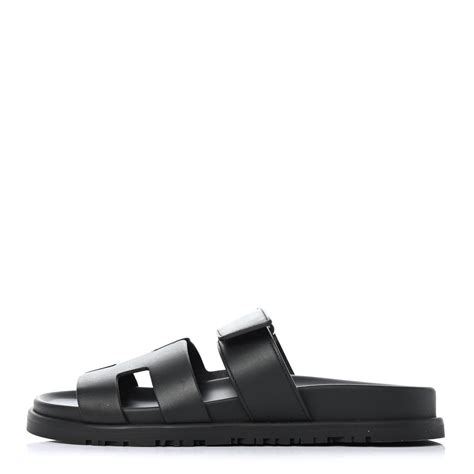 hermes chypre sandals black